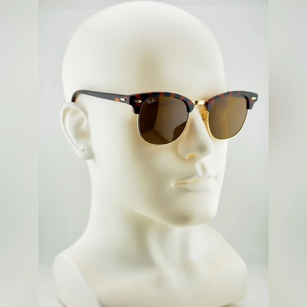 Ray-Ban ClubMaster Sunglasses RB3016 Polished Havana frame B15 Brown Lenses New!